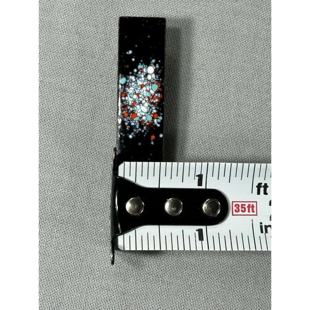 Tie Clasp‎ Splatter look 1 3/4